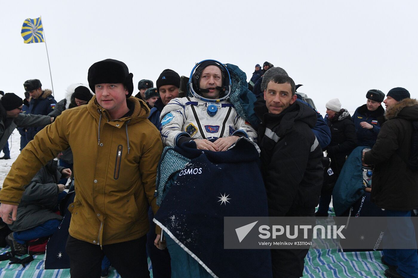 Soyuz MS-06 manned capsule lands in Kazakhstan