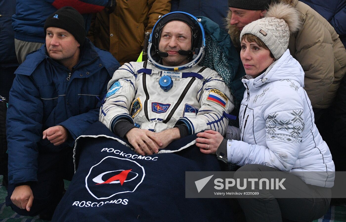 Soyuz MS-06 manned capsule lands in Kazakhstan