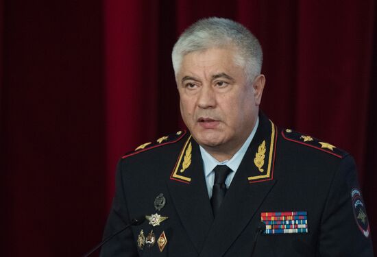 President Vladimir Putin at Ministry of the Interior board meeting