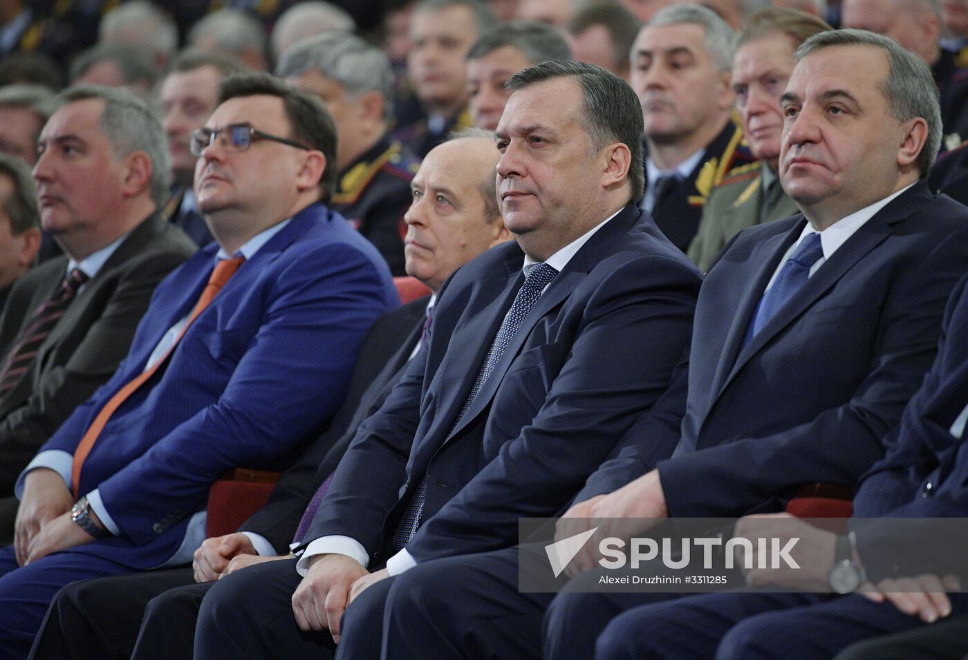 President Vladimir Putin at Ministry of the Interior board meeting