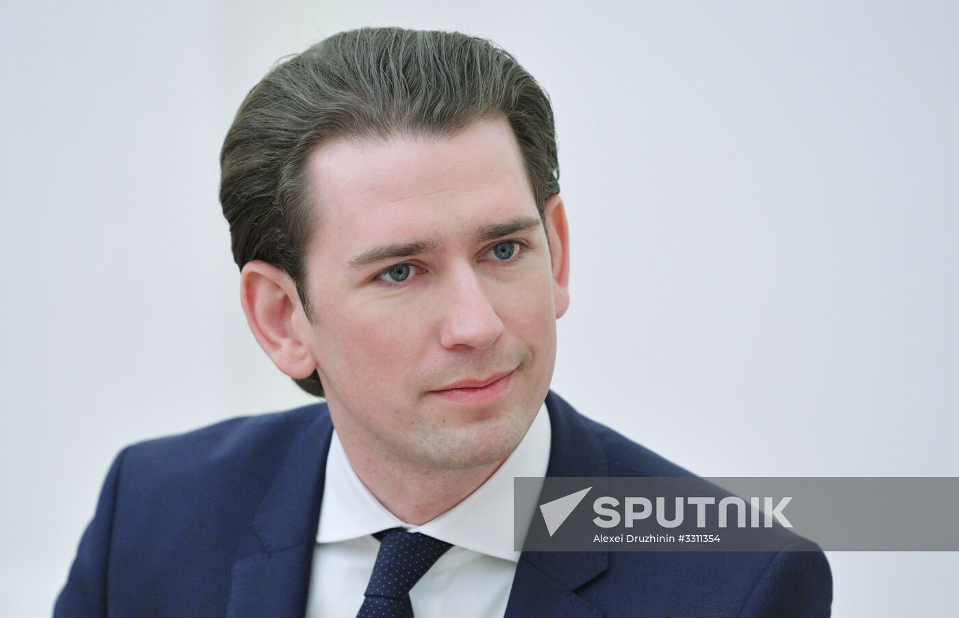 Russian President Vladimir Putin meets with Chancellor of Austria Sebastian Kurz