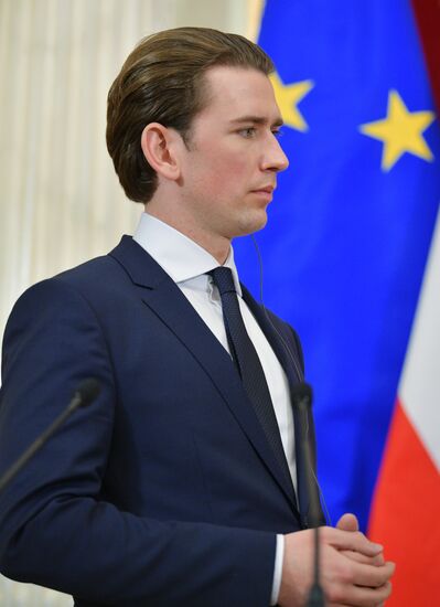 Russian President Vladimir Putin meets with Chancellor of Austria Sebastian Kurz