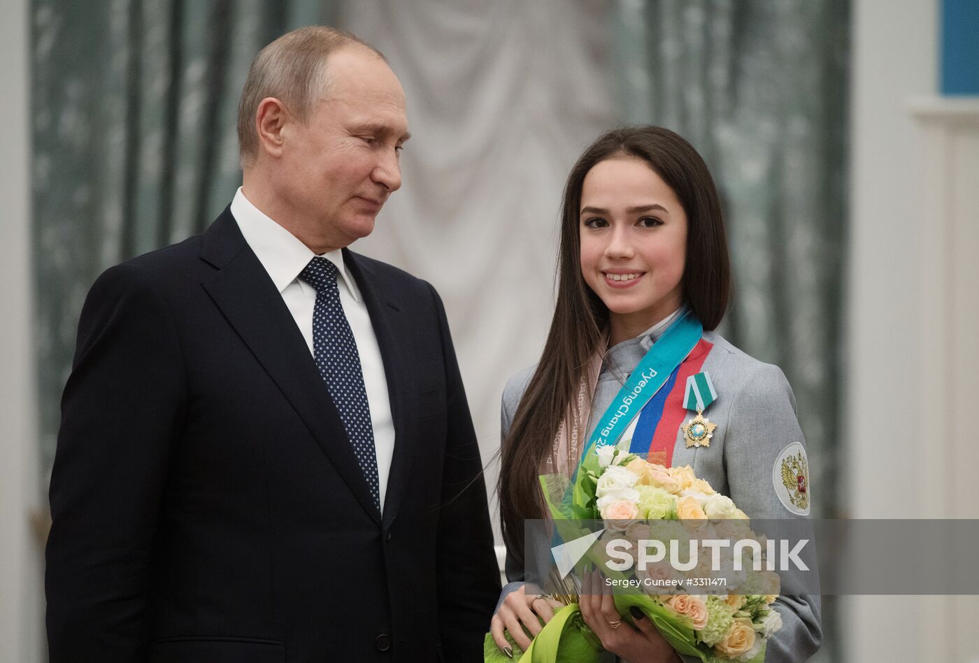 President Vladimir Putin presents state awards to 2018 Winter Olympics winners and medalists