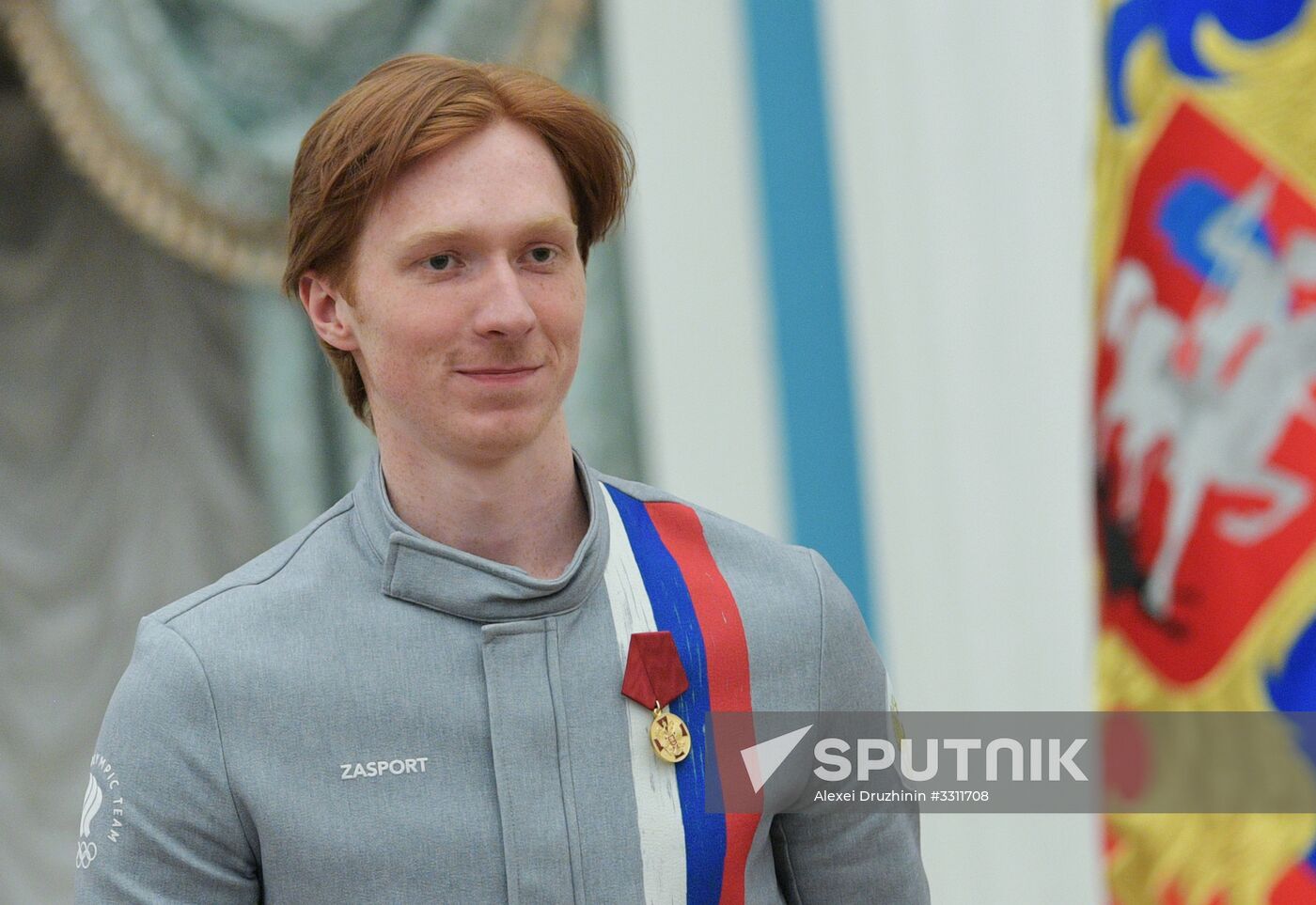 President Vladimir Putin presents state decorations to 2018 Winter Olympics medalists