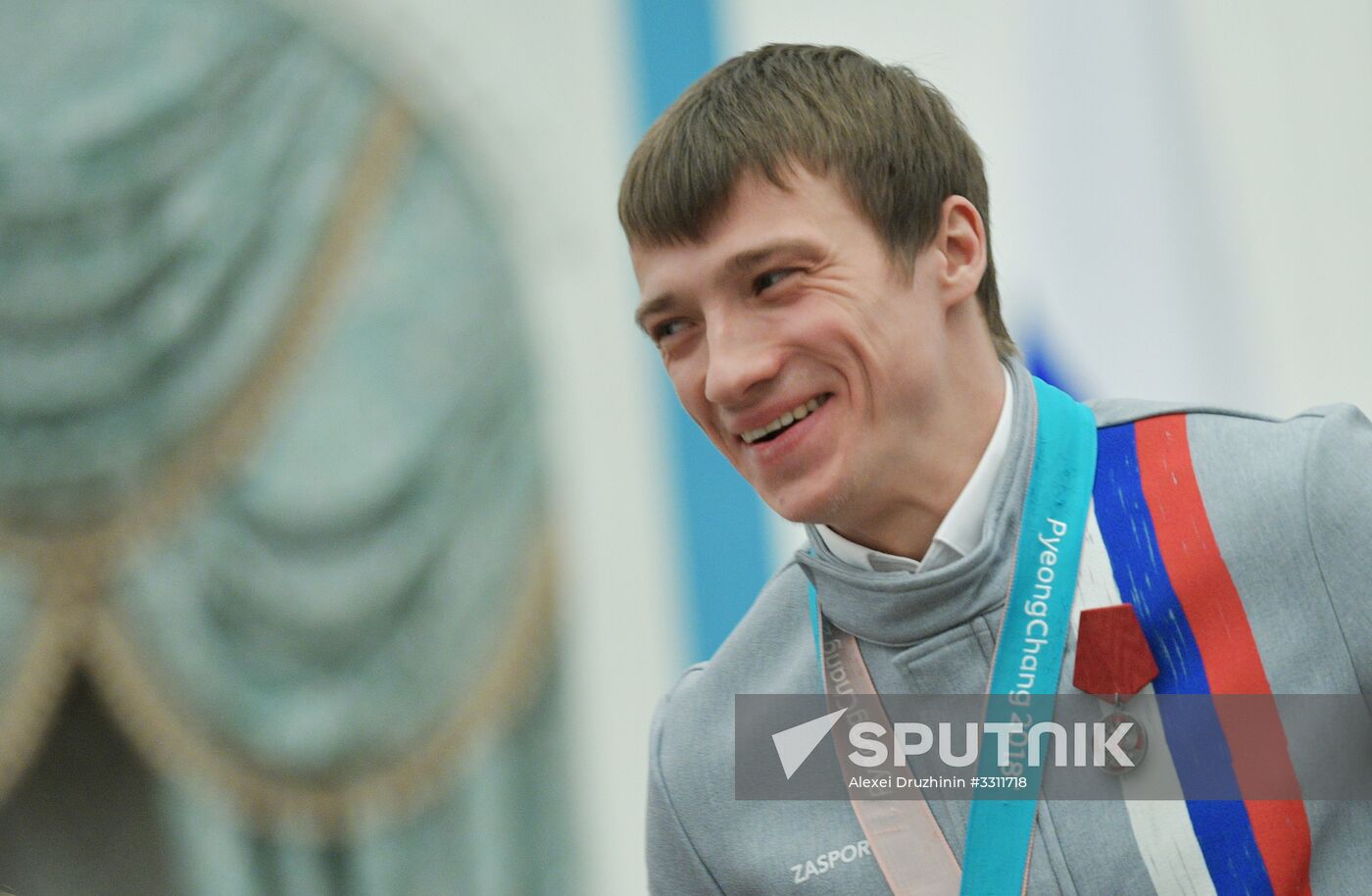 President Vladimir Putin presents state decorations to 2018 Winter Olympics medalists