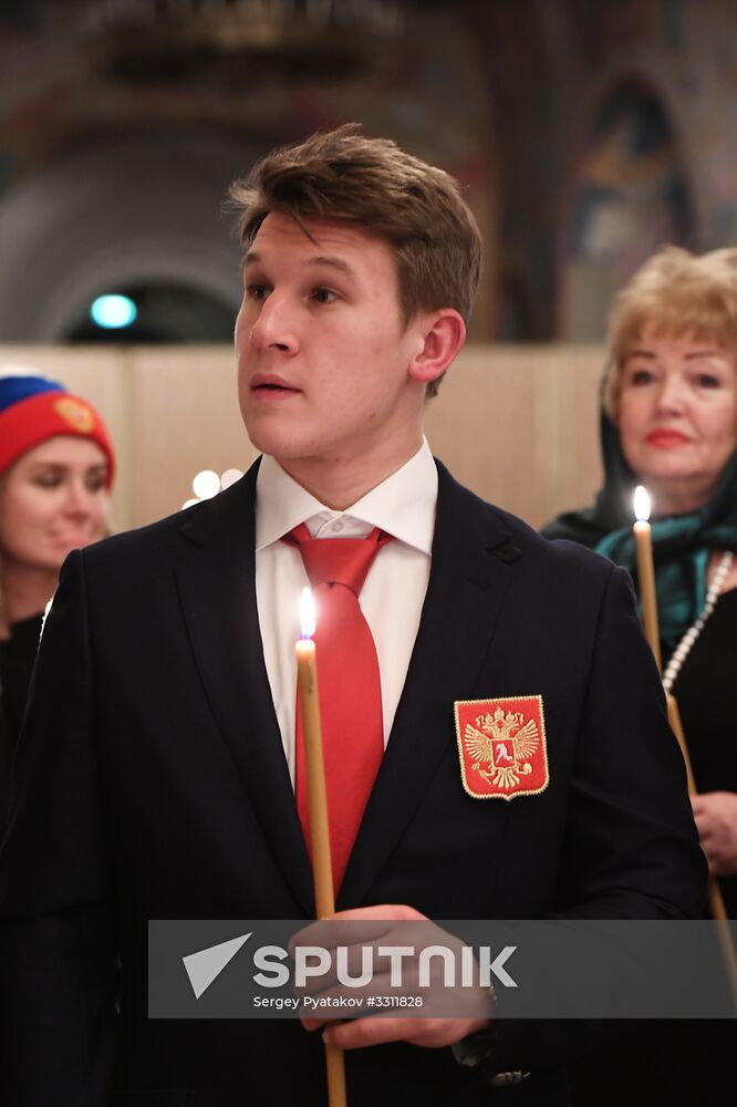 Patriarch Kirill holds gratitude service for Russian Olympic athletes