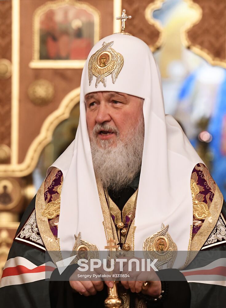 Patriarch Kirill holds gratitude service for Russian Olympic athletes