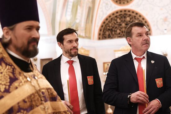 Patriarch Kirill holds gratitude service for Russian Olympic athletes