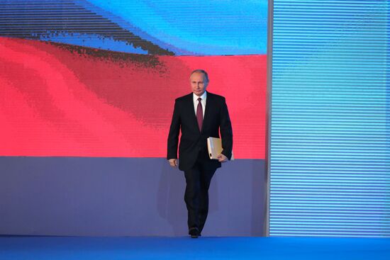 Vladimir Putin's annual Presidential Address to the Federal Assembly