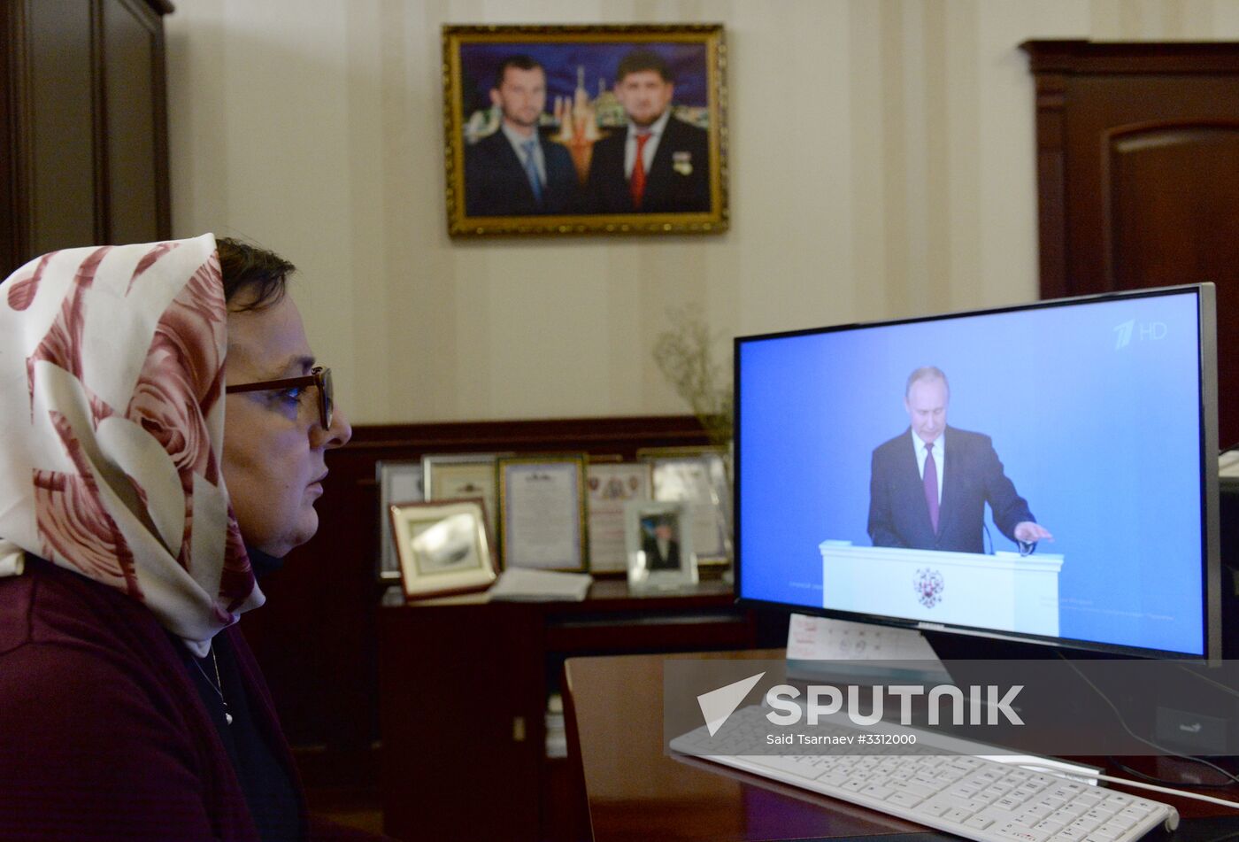 Broadcast of Vladimir Putin's annual Presidential Address to the Federal Assembly