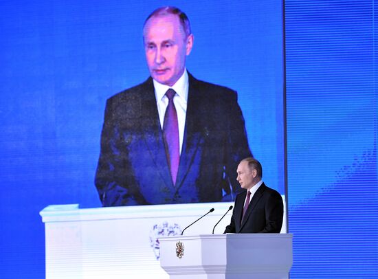 Vladimir Putin's annual Presidential Address to the Federal Assembly