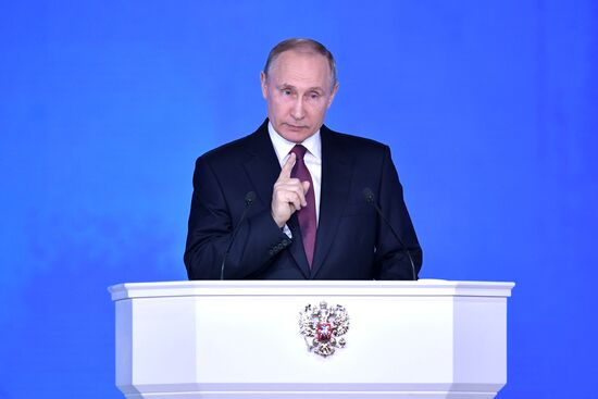 Vladimir Putin's annual Presidential Address to the Federal Assembly