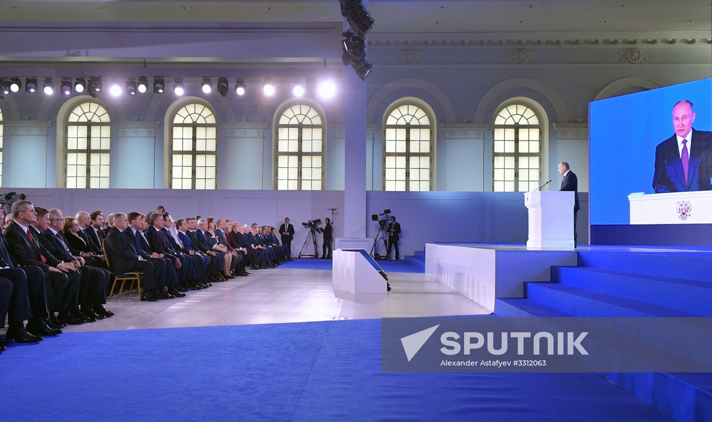 Vladimir Putin's annual Presidential Address to the Federal Assembly