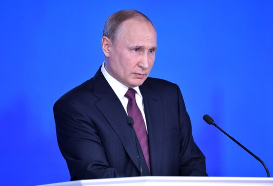 Vladimir Putin's annual Presidential Address to the Federal Assembly