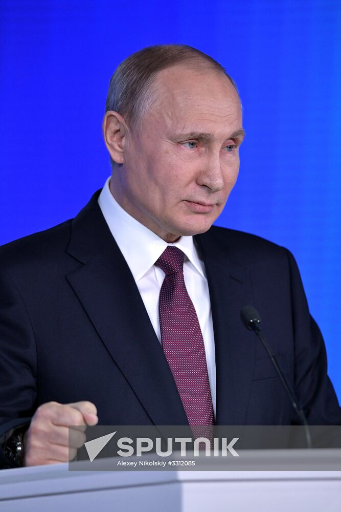 Vladimir Putin's annual Presidential Address to the Federal Assembly