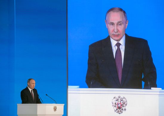 Vladimir Putin's annual Presidential Address to the Federal Assembly
