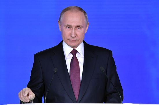 Vladimir Putin's annual Presidential Address to the Federal Assembly