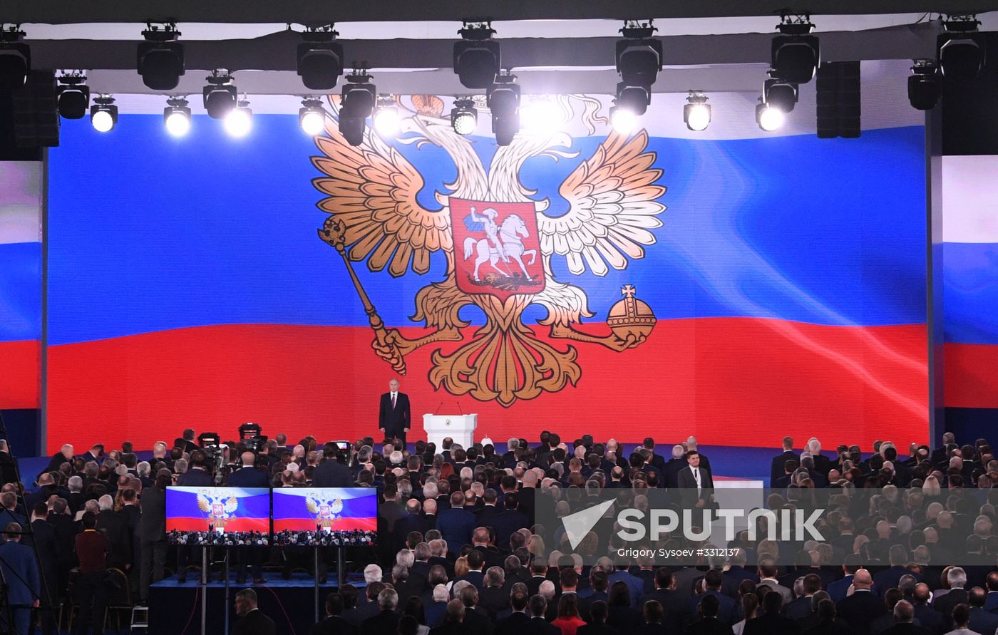 Vladimir Putin's annual Presidential Address to the Federal Assembly