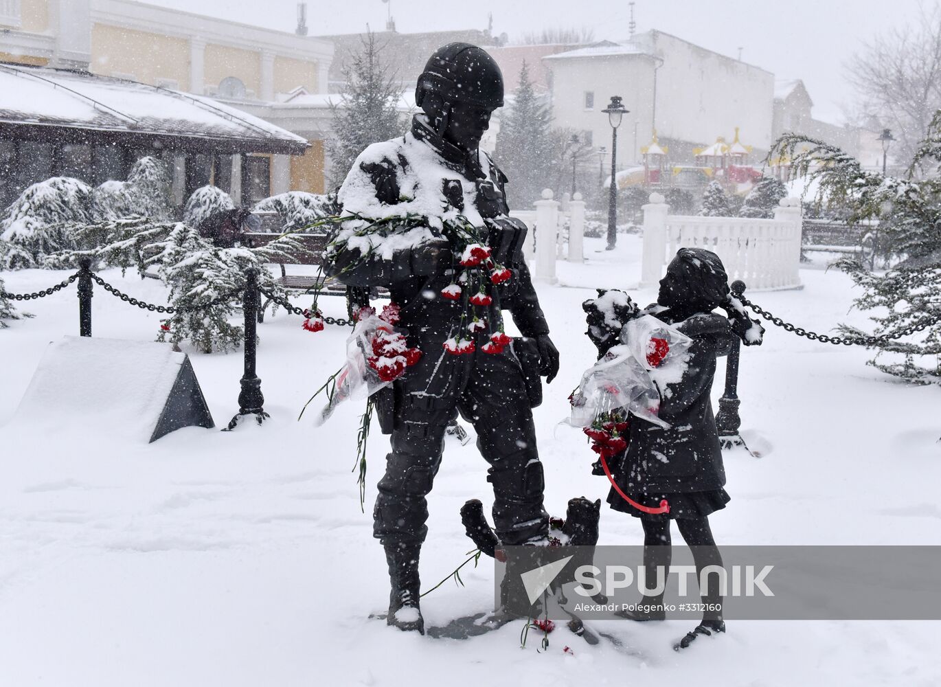 Snowfall in Crimea