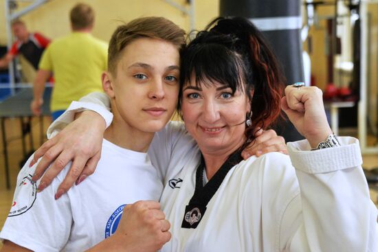 Nontraditional occupations for women. Yelena Aseyeva, Master of Sport in Taekwondo
