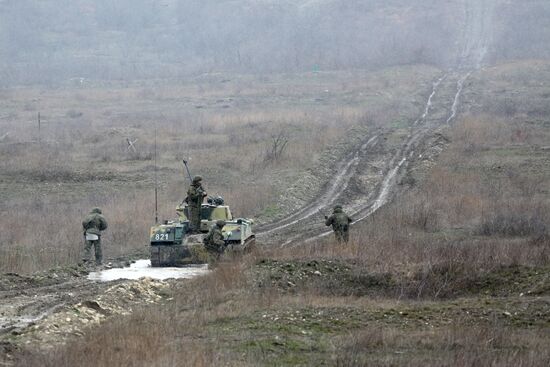 Exercises of air-landing troops in Krasnodar Territory