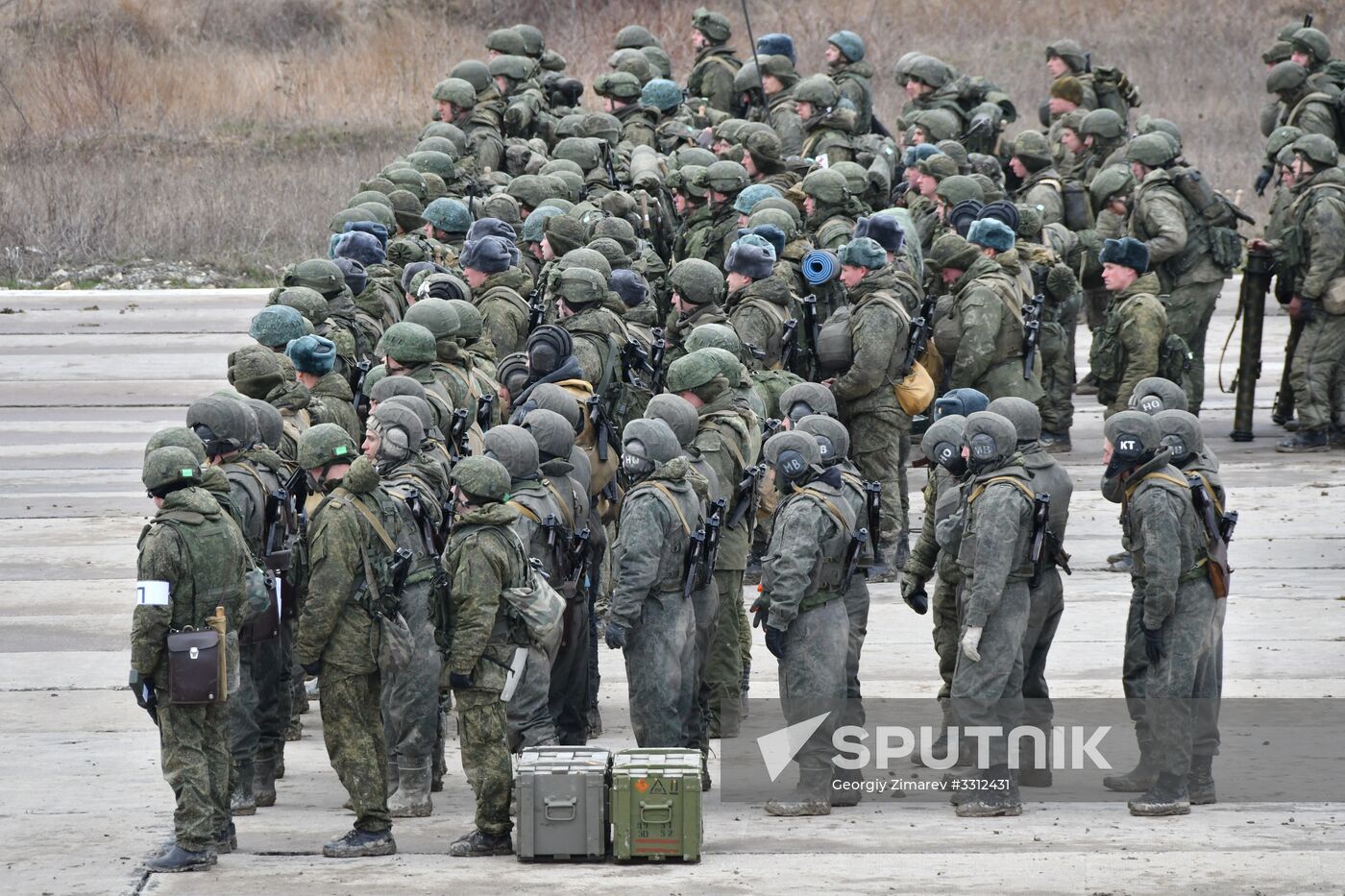 Exercises of air-landing troops in Krasnodar Territory