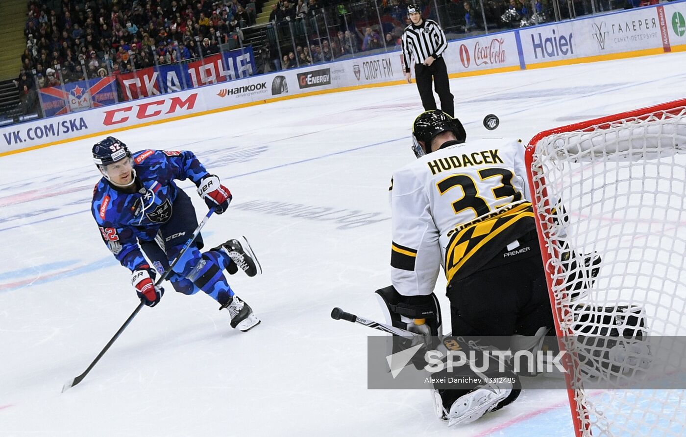 Hockey. KHL. SKA vs Severstal