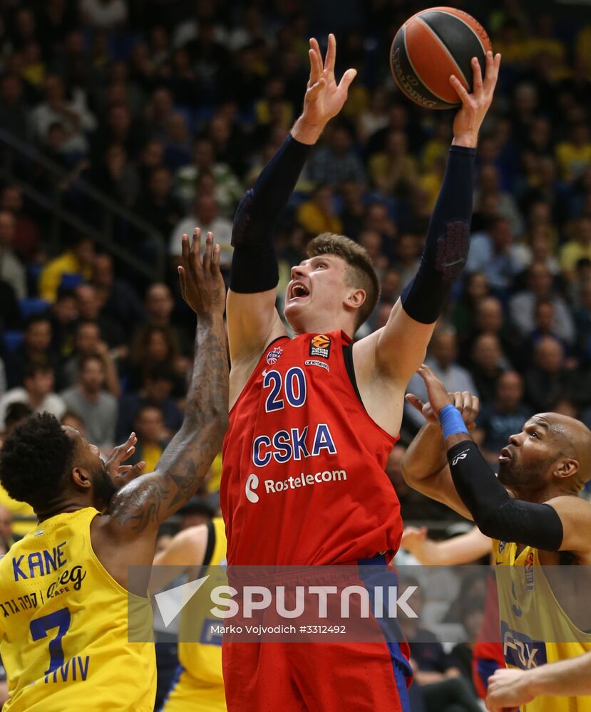 Basketball. Euroleague. Maccabi vs. CSKA