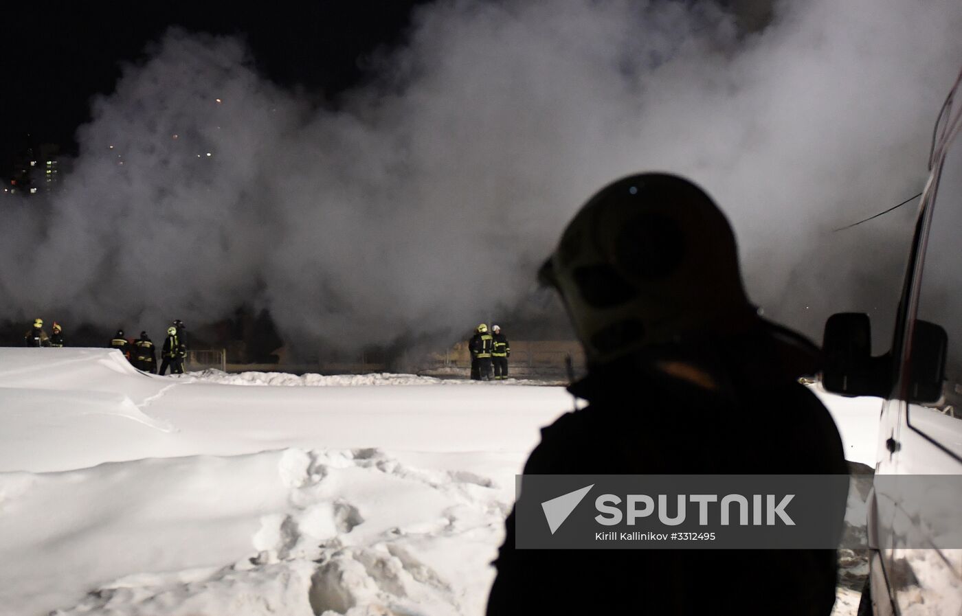 Fire on river cruise boat in Moscow