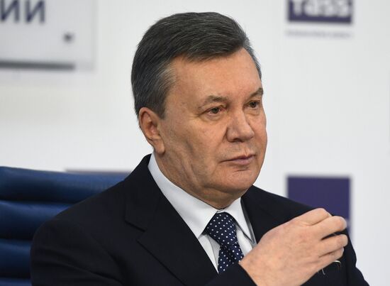 News conference of Viktor Yanukovych