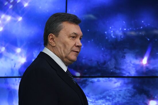 News conference of Viktor Yanukovych