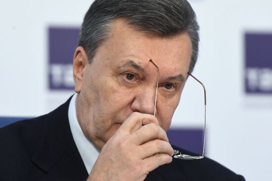 News conference of Viktor Yanukovych