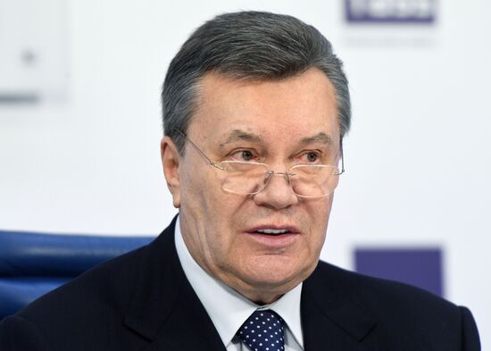 News conference of Viktor Yanukovych