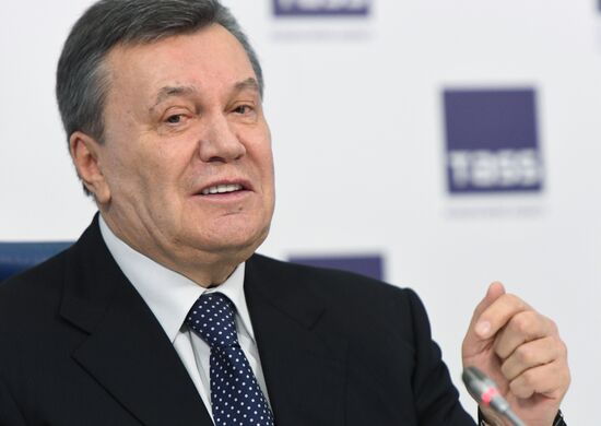 News conference of Viktor Yanukovych