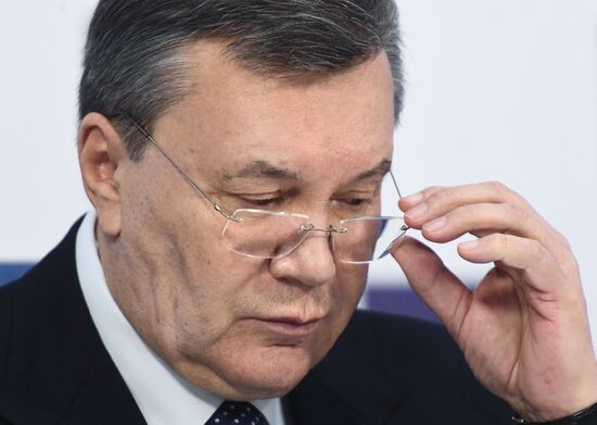 News conference of Viktor Yanukovych