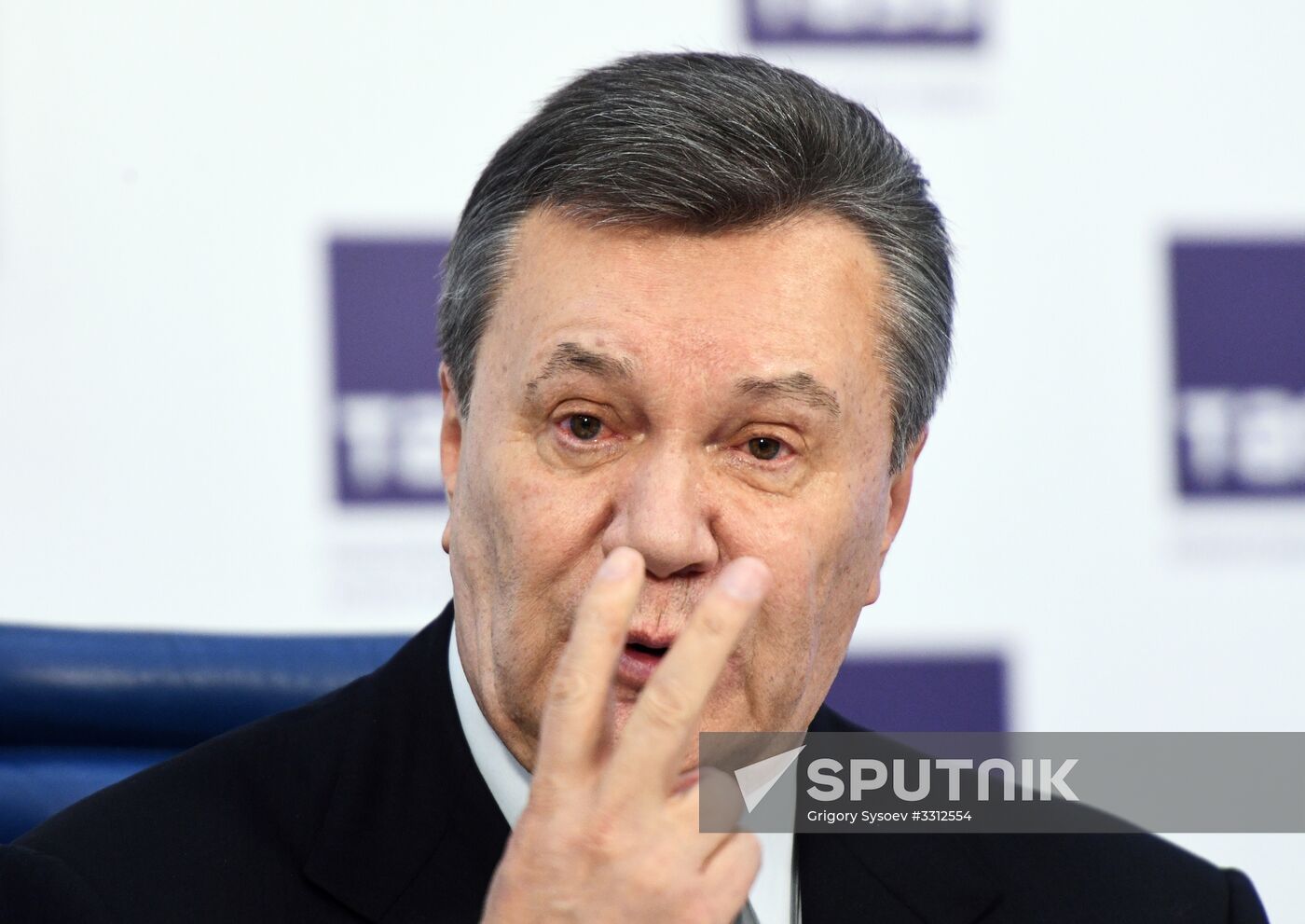 News conference of Viktor Yanukovych