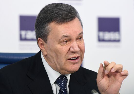 News conference of Viktor Yanukovych