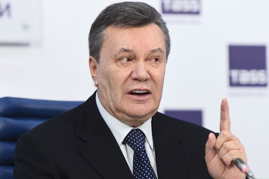 News conference of Viktor Yanukovych