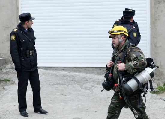 Fire at drug abuse clinic in Baku