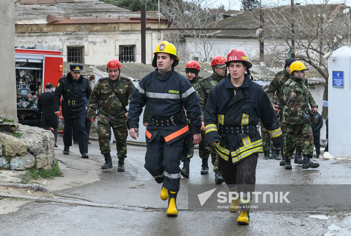 Fire at drug abuse clinic in Baku