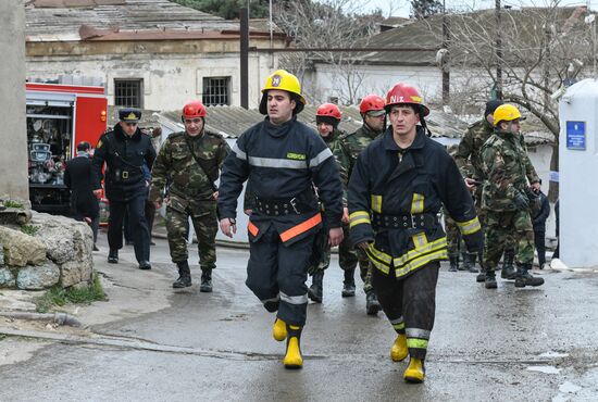 Fire at drug abuse clinic in Baku