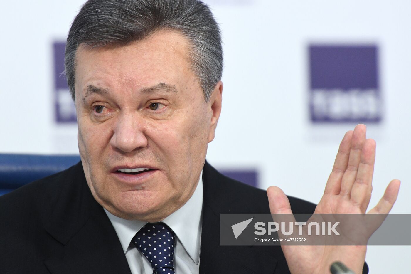 News conference of Viktor Yanukovych