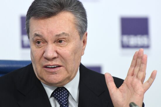 News conference of Viktor Yanukovych