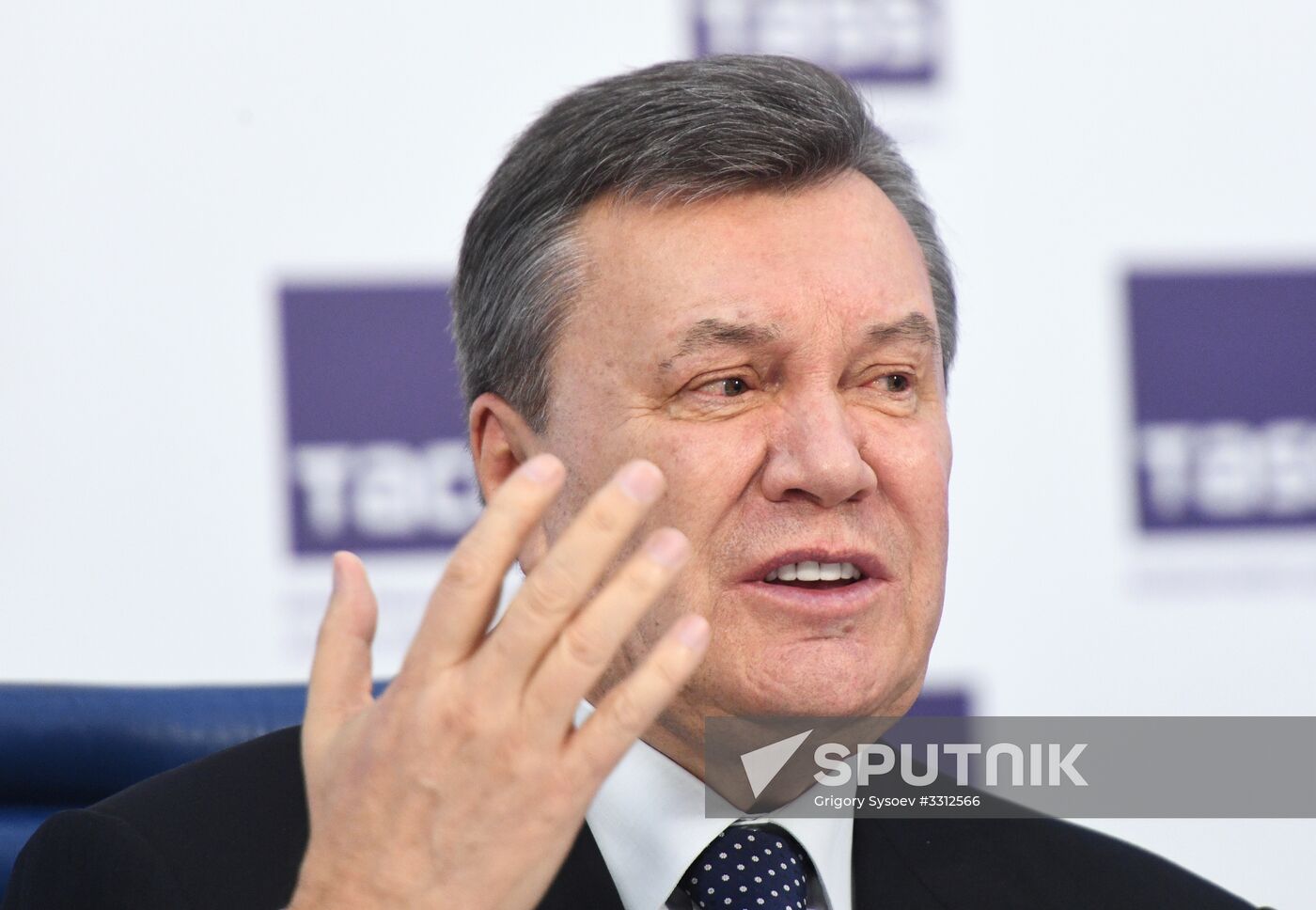 News conference of Viktor Yanukovych