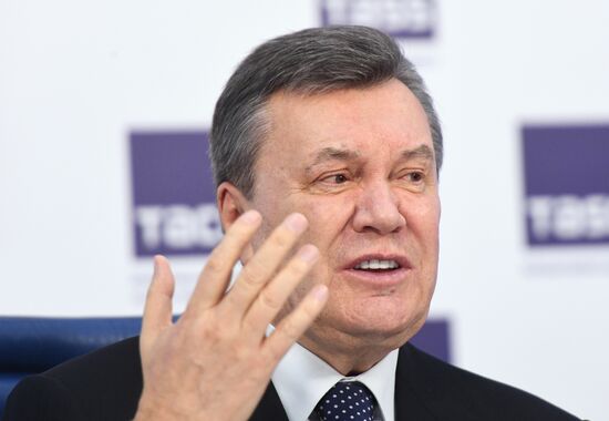 News conference of Viktor Yanukovych