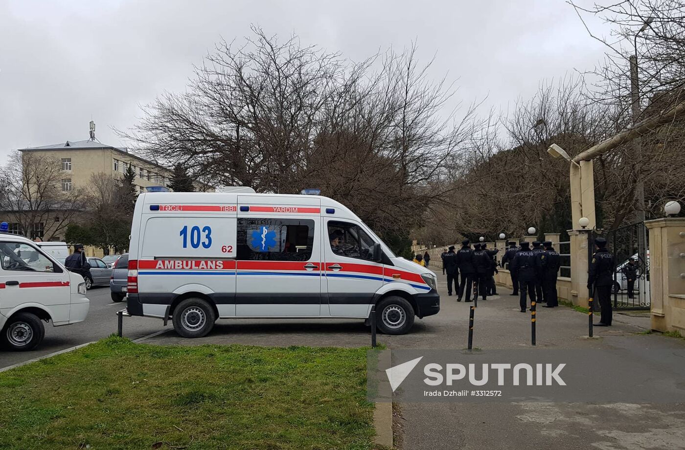 Fire at drug abuse clinic in Baku