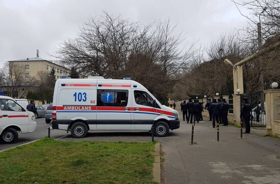 Fire at drug abuse clinic in Baku