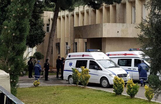 Fire at drug abuse clinic in Baku