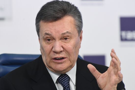 News conference of Viktor Yanukovych
