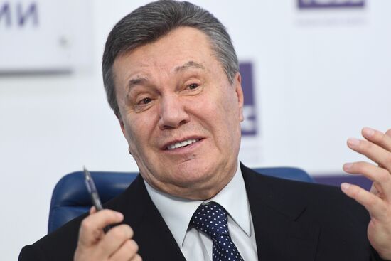 News conference of Viktor Yanukovych